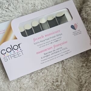 Color Street French Manicure Nail Strips - Black and White